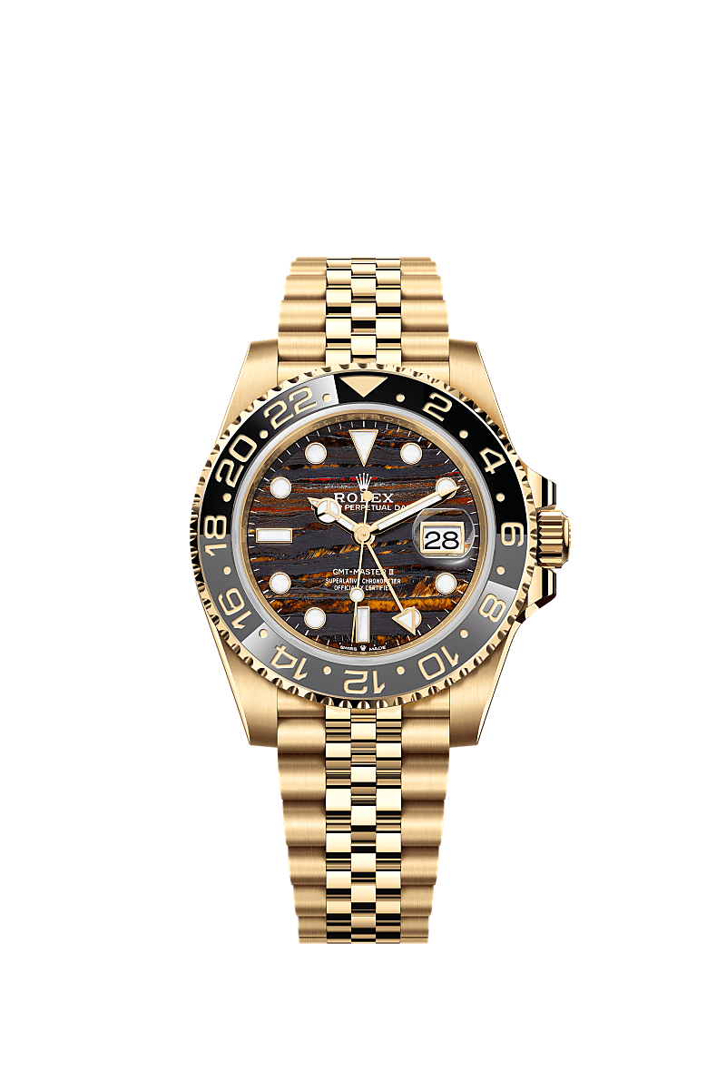 ロレックス GMTマスター Ⅱ ウォッチ：18 ct イエローゴールド