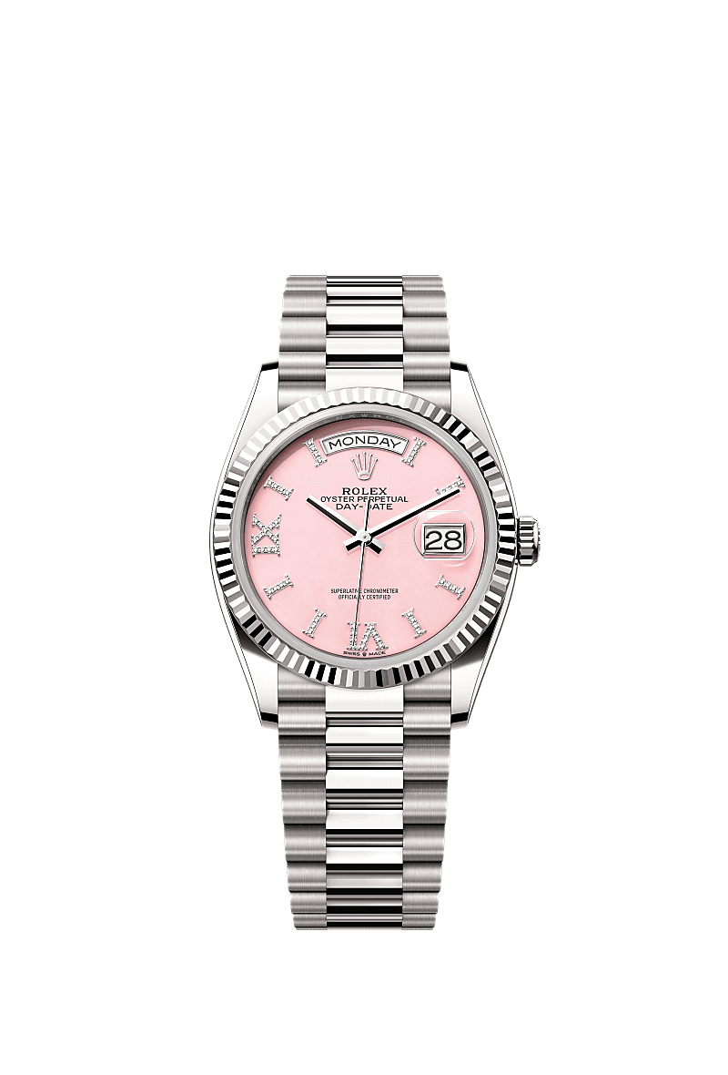 Rolex Day-Date 36 watch: 18 ct white gold - m128239-0021