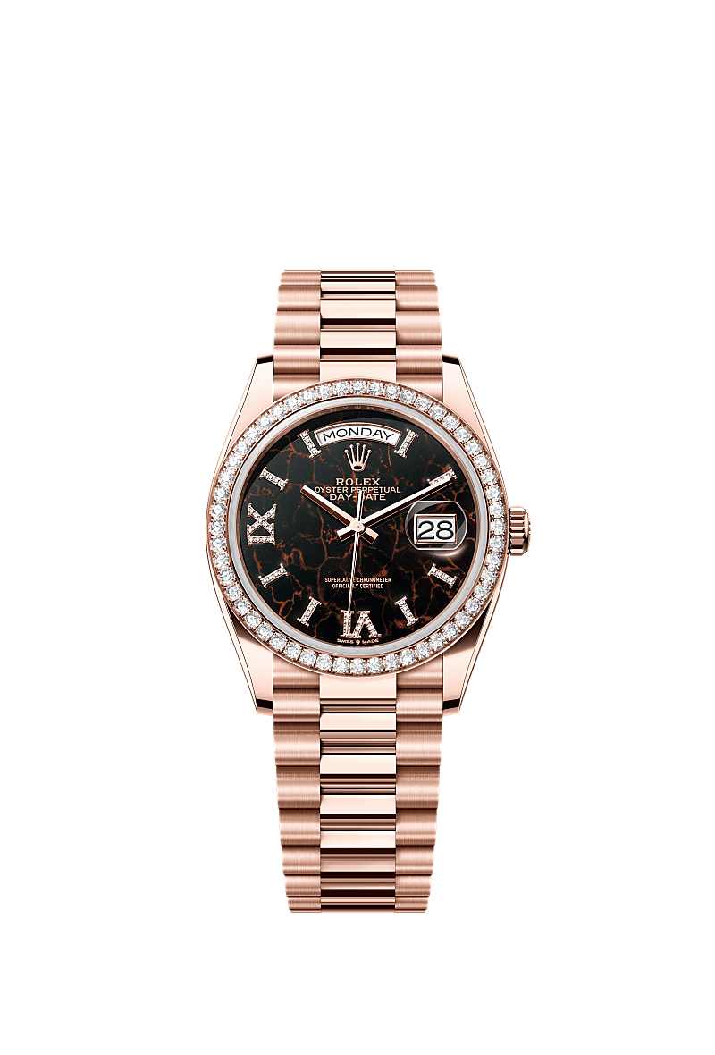 Rolex Day-Date 36 watch: 18 ct Everose gold - m128345rbr-0044