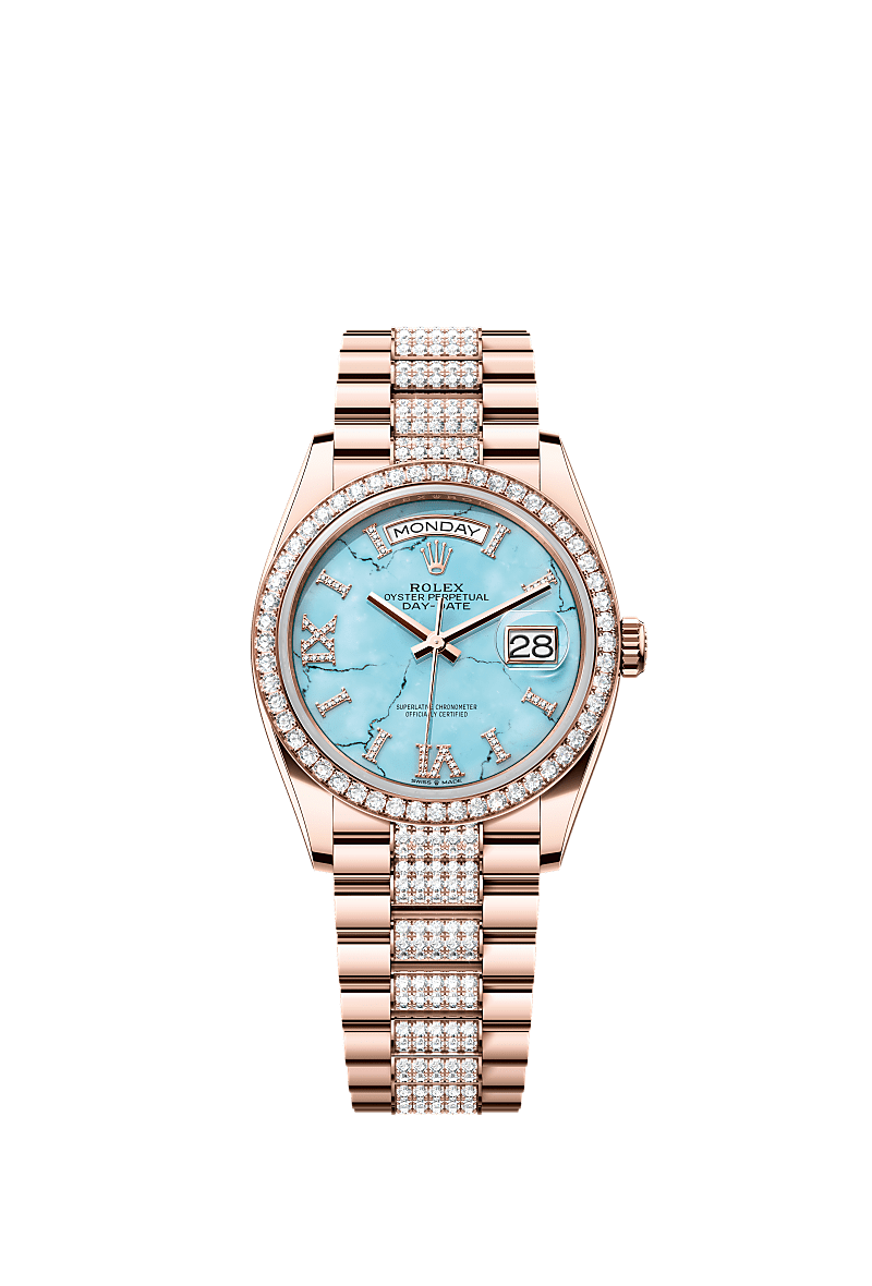 Rolex Day-Date 36 watch: 18 ct Everose gold - m128345rbr-0065