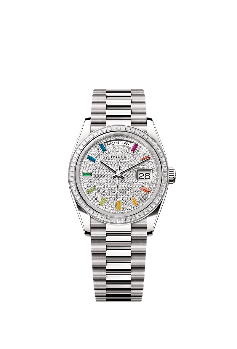 Rolex Day-Date 36 watch: 18 ct white gold - m128399tbr-0005