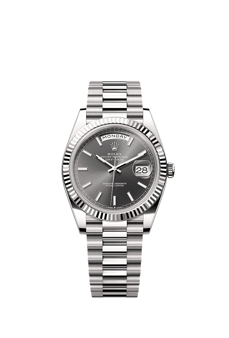 超歓迎 Rolex m228239-0060 - gold white kt 18 watch: 40 Day-Date パンツ